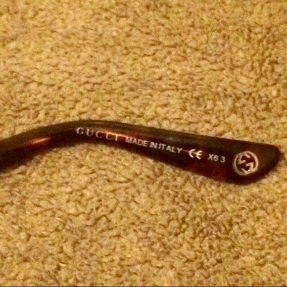 GUCCI Gold Plated CatEye Acetate Frame Sunglasses - Picture 4 of 10